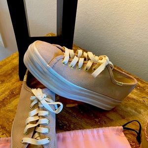 KATE SPADE/Keds Triple Decker Glitter Sneakers-6.5